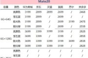 华为最新款手机价格表