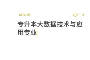 大数据技术专升本方向